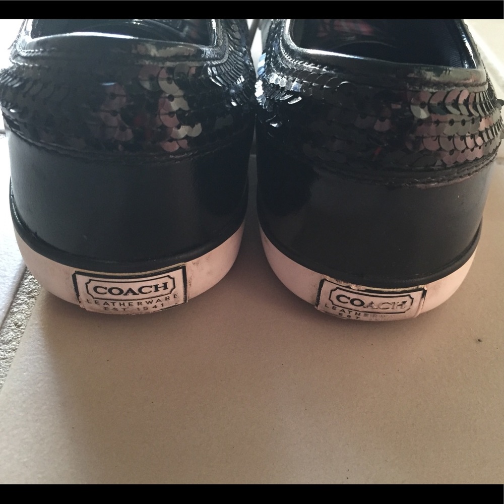 COACH Zorra Multi-Plaid Sneakers Sparkle size 8.5 - Picture 5 of 8